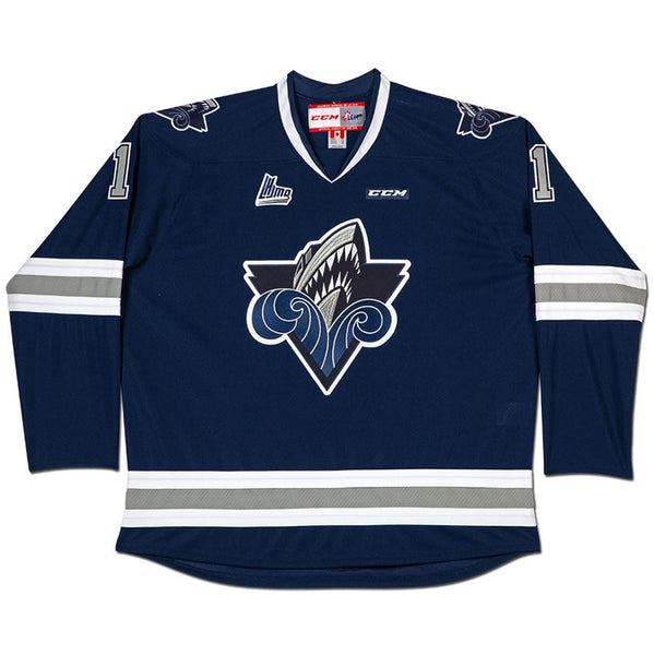 Alexis Lafrenière Autographed CCM Rimouski Océanic Blue Away Jersey