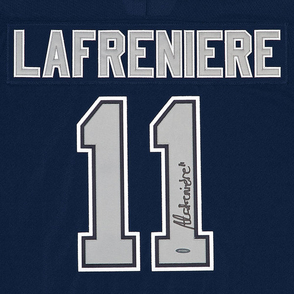 Alexis Lafrenière Autographed CCM Rimouski Océanic Blue Away Jersey