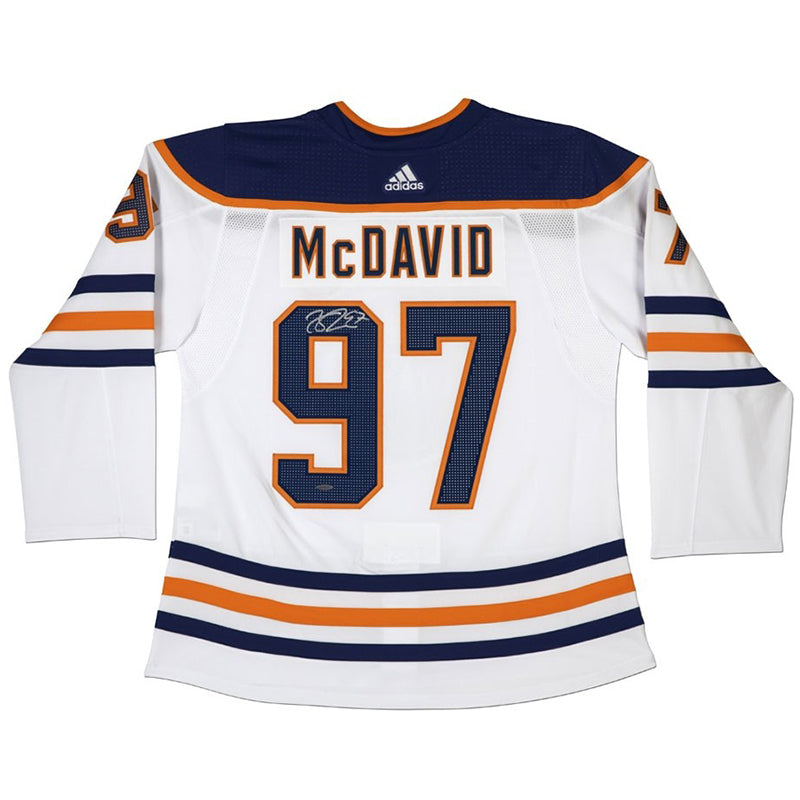 Connor McDavid Autographed Authentic Edmonton Oilers® Adidas White Jer