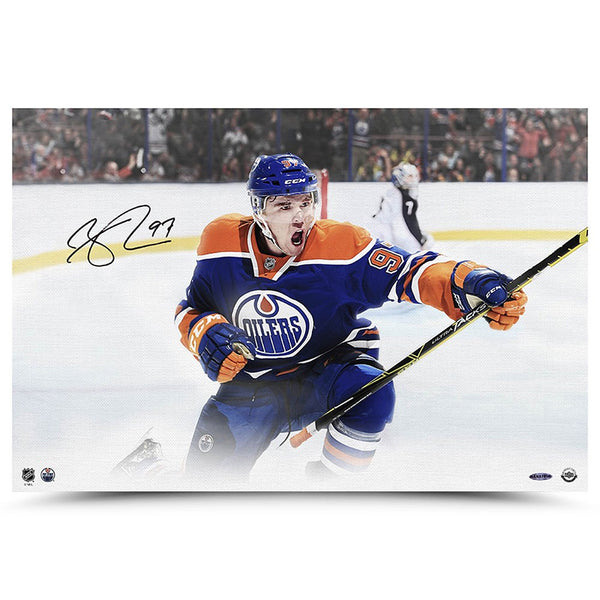 Connor McDavid Autographed "Warriors” Canvas