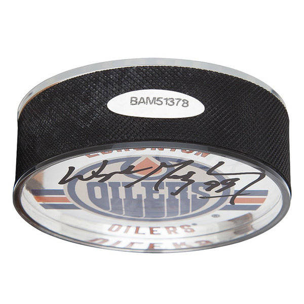 Wayne Gretzky Autographed Edmonton Oilers Acrylic Puck
