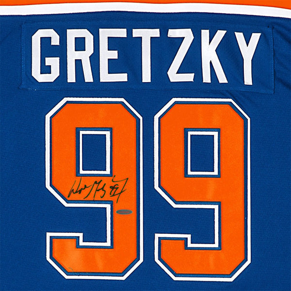 Wayne Gretzky Autographed Edmonton Oilers “Heroes Of Hockey” Blue CCM Jersey