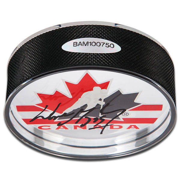 Wayne Gretzky Autographed Team Canada Acrylic Puck