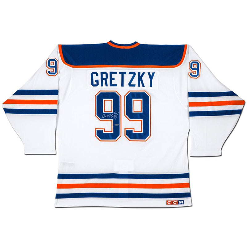 Wayne Gretzky Autographed Edmonton Oilers “Heroes Of Hockey” White CCM