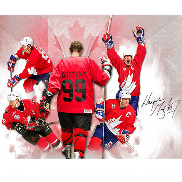 Wayne Gretzky Autographed "Homeland" Framed Photo Art