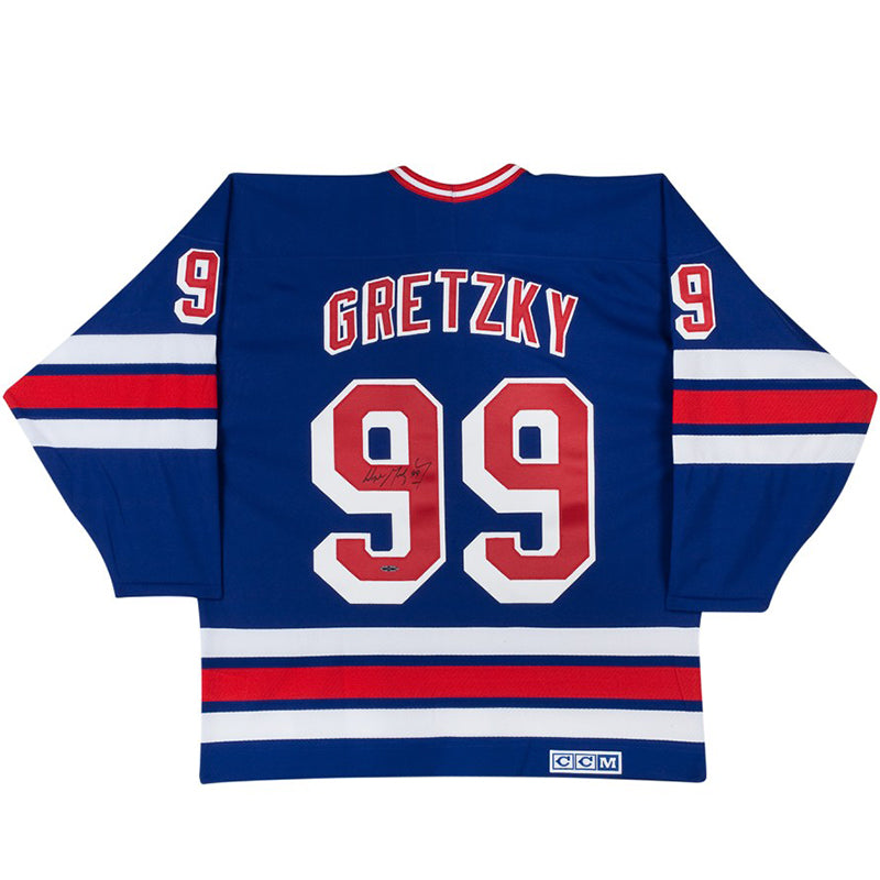Upper Deck Wayne Gretzky Edmonton Oilers Autographed White CCM Heroes of Hockey  Jersey
