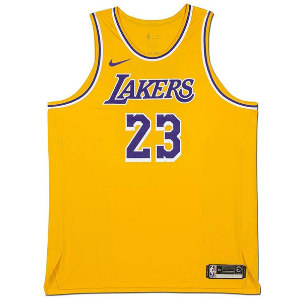 LeBron James Autographed Los Angeles Lakers Icon Edition Authentic Nike Jersey