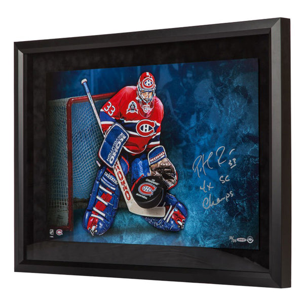 Patrick Roy Autographed & Inscribed 1993 Stanley Cup Championship Breaking Through