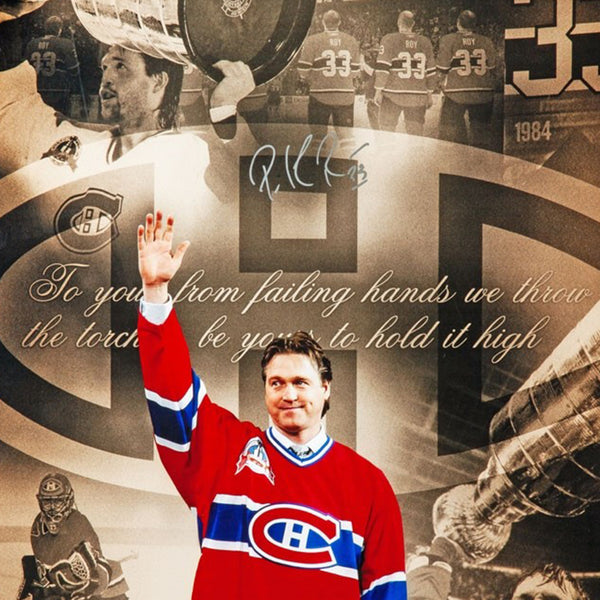 Patrick Roy Autographed “Retirement Night”