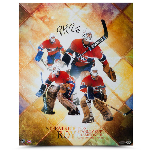 Patrick Roy Autographed “St. Patrick” Collage