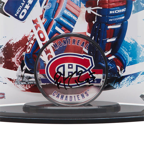 Patrick Roy Autographed Acrylic Montreal Canadiens Puck & Curve Display