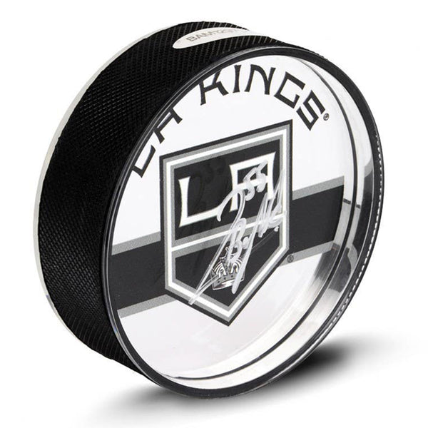 Quinton Byfield Autographed Los Angeles Kings Acrylic Hockey Puck