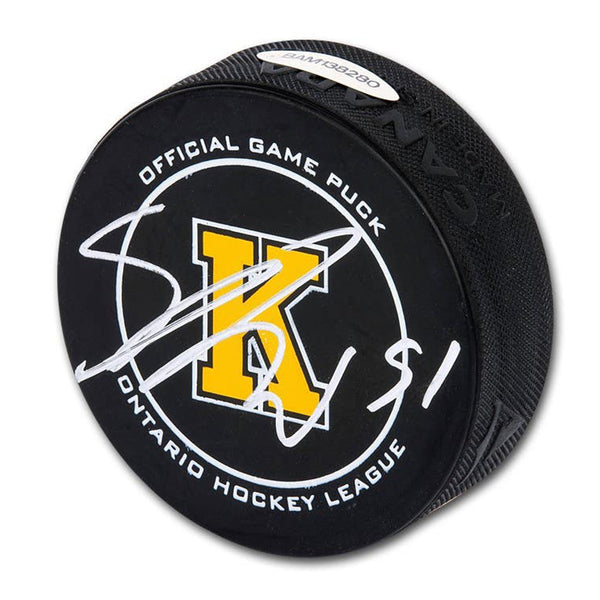 Shane Wright Autographed Kingston Frontenacs Game Puck