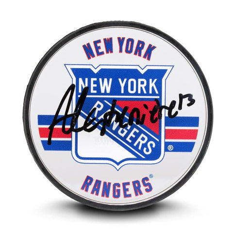 Alexis Lafrenière Autographed New York Rangers Acrylic Puck