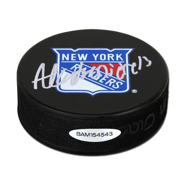 Alexis Lafrenière Autographed New York Rangers Puck