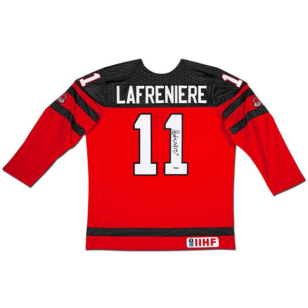 Alexis Lafrenière Autographed Team Canada Nike Red Jersey