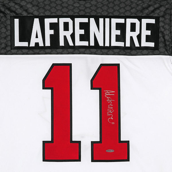 Alexis Lafrenière Autographed Team Canada Nike White Jersey
