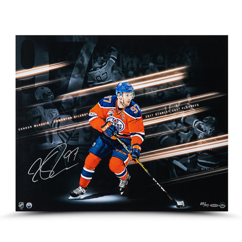 Connor McDavid Autographed & Inscribed Authentic Navy Adidas