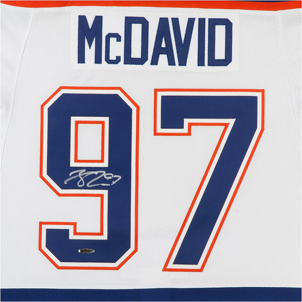 Connor McDavid Autographed Authentic Edmonton Oilers® White Jersey With Captain And Inaugural Patches