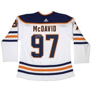Connor McDavid Autographed Authentic Edmonton Oilers® Adidas White Jersey