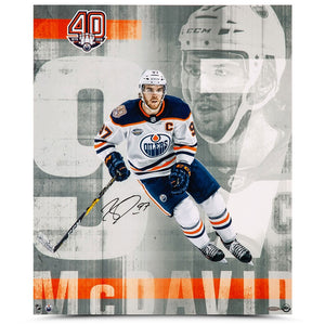 Connor McDavid Autographed “Anniversary” Image