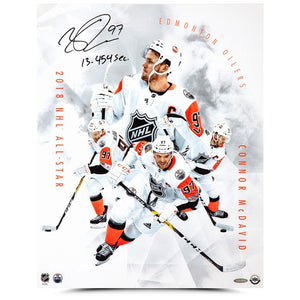 Connor McDavid Autographed & Inscribed "All-Star" Collage Poster