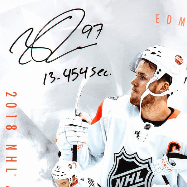 Connor McDavid Autographed & Inscribed "All-Star" Collage Poster