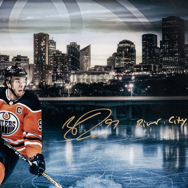 Connor McDavid Autographed & Inscribed “River City” Image