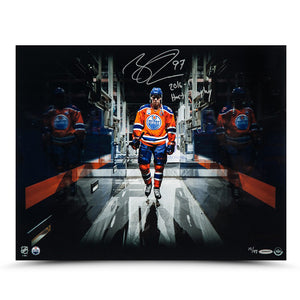 Connor McDavid Autographed & Inscribed "Tunnel Vision” Image
