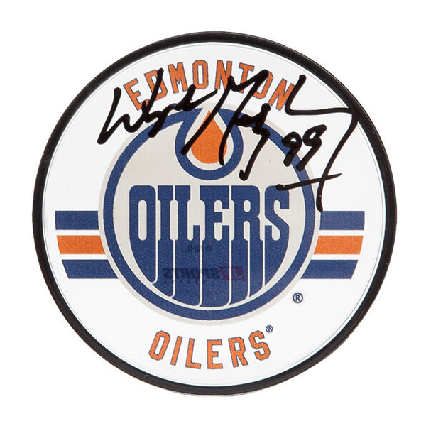 Wayne Gretzky Autographed Edmonton Oilers Acrylic Puck