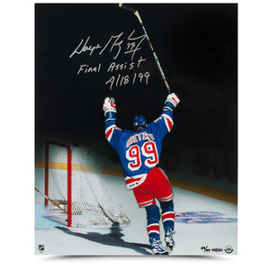 Wayne Gretzky Autographed & Inscribed "Final Assist”