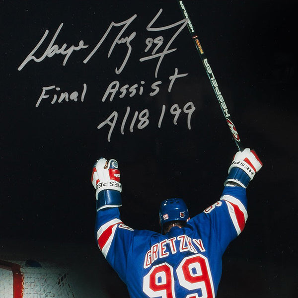 Wayne Gretzky Autographed & Inscribed "Final Assist”