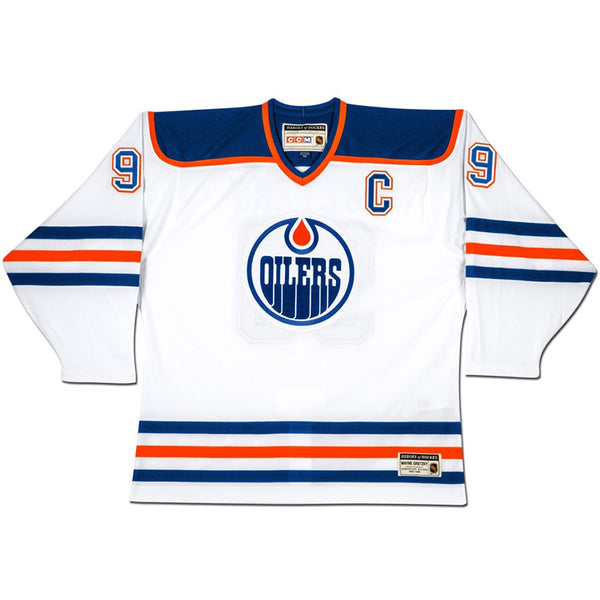 Wayne Gretzky Autographed Edmonton Oilers “Heroes Of Hockey” White CCM Jersey
