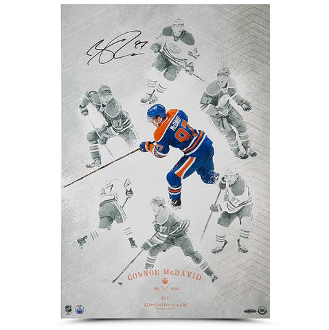 Connor McDavid Autographed "On The Rise" Art