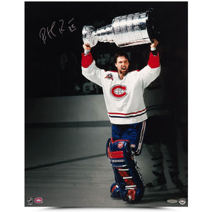 Patrick Roy Autographed “1992-93 Stanley Cup Celebration” Image