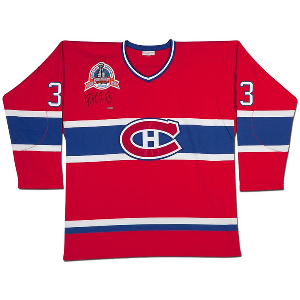 Patrick Roy Autographed Red Mitchell & Ness Canadiens Jersey