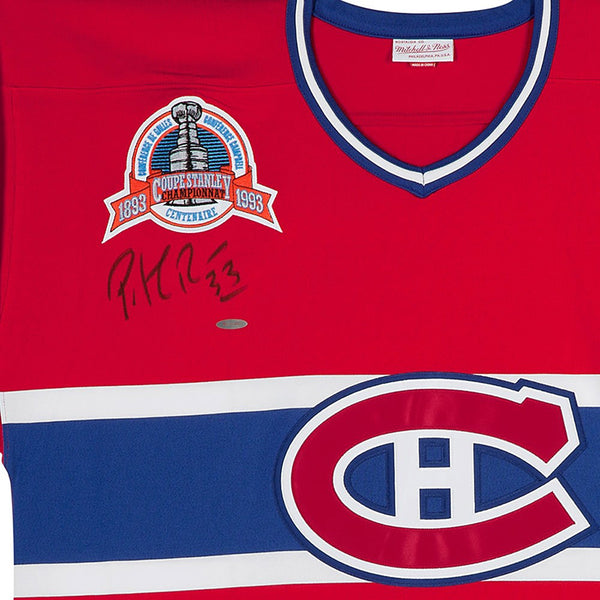 Patrick Roy Autographed Red Mitchell & Ness Canadiens Jersey
