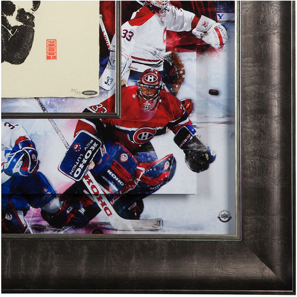 Patrick Roy Autographed Canadiens - Framed Tegata Art