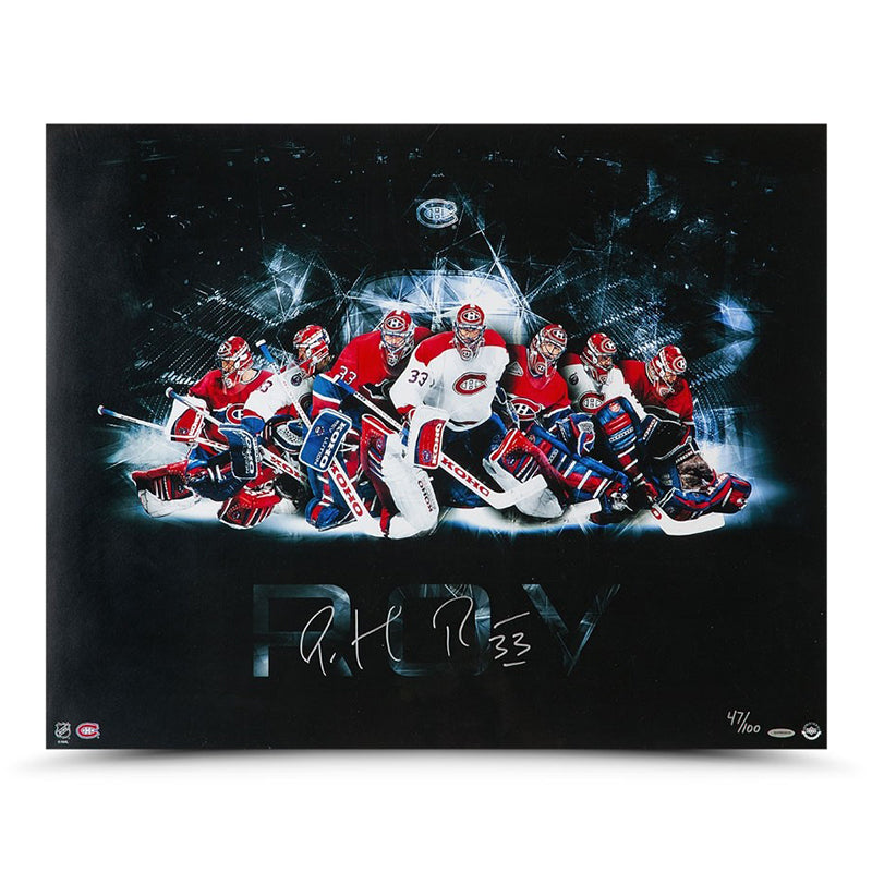Patrick Roy Autographed “Panoramic” Image