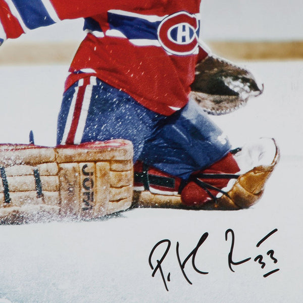 Patrick Roy Autographed “The Save” UDA and NHL Licensed Image