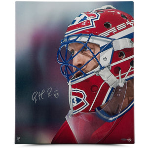 Patrick Roy Autographed "Up Close & Personal" Canvas