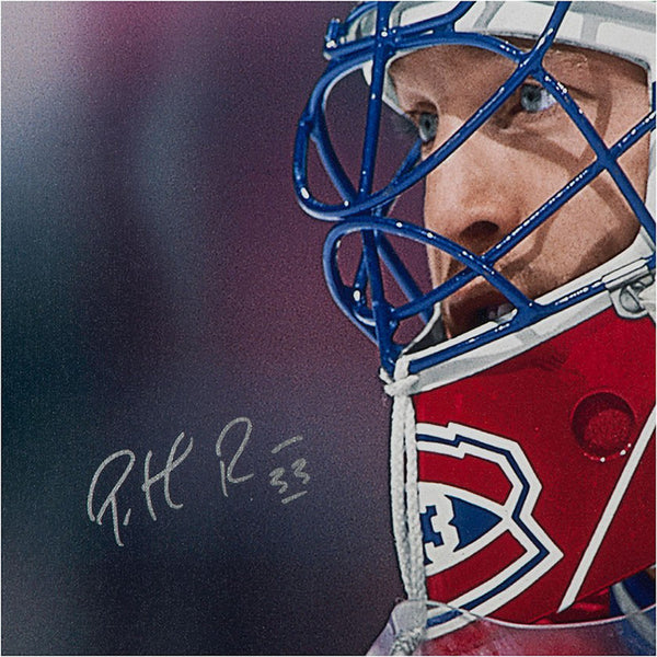 Patrick Roy Autographed "Up Close & Personal" Canvas