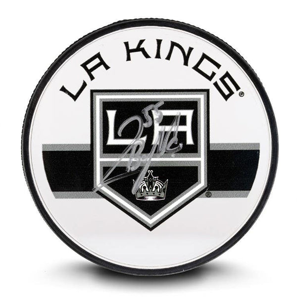 Quinton Byfield Autographed Los Angeles Kings Acrylic Hockey Puck
