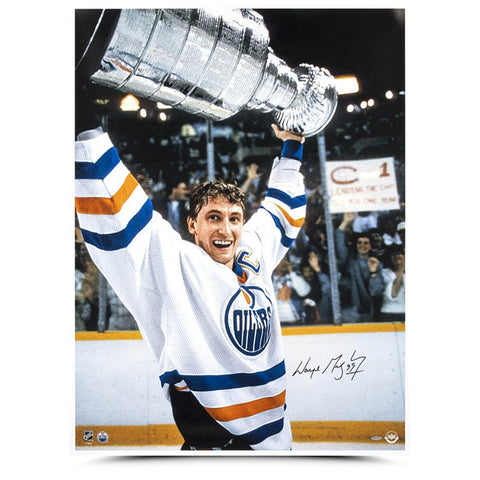 Wayne Gretzky Autographed “The Moment” 30x40