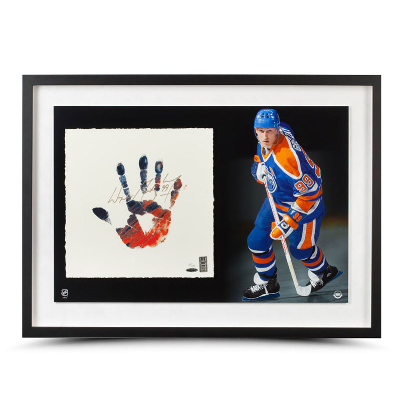 Wayne Gretzky Signed Oilers “Tegata” Framed Lithograph